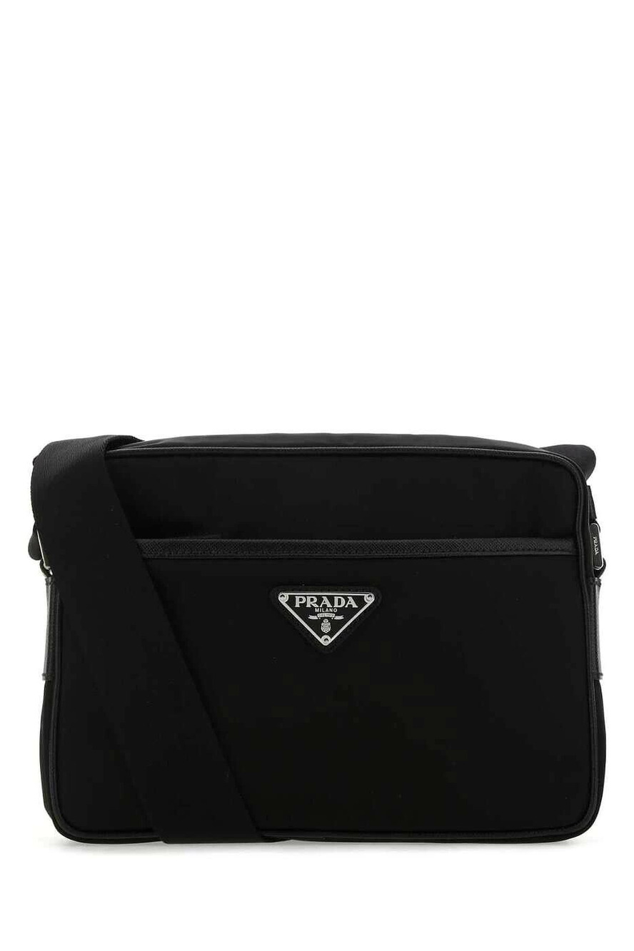 Prada Re Messenger Crossbody Bag Black